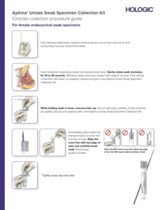 Aptima® Unisex Swab Specimen Collection Guide